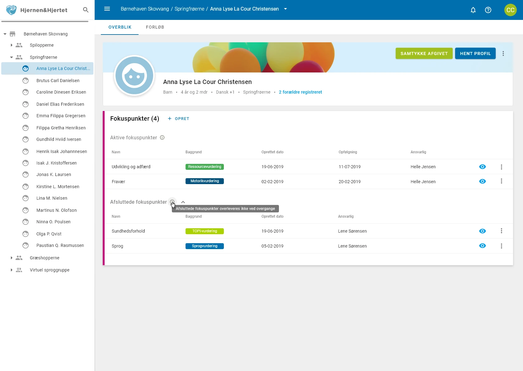 SurveyXact + Heart&Mind interface preview