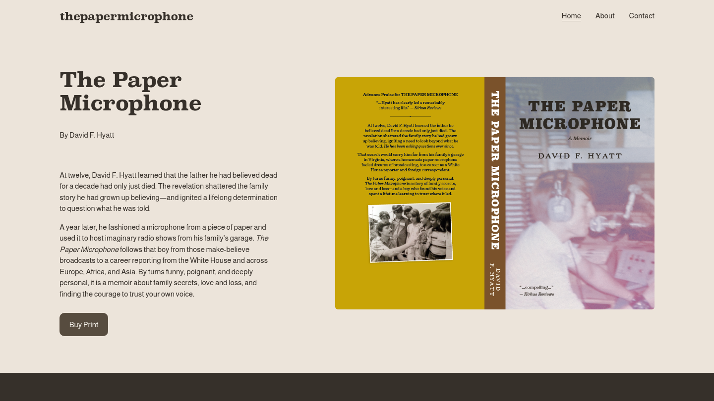 David F. Hyatt desktop walkthrough: the book, the author, and getting in touch