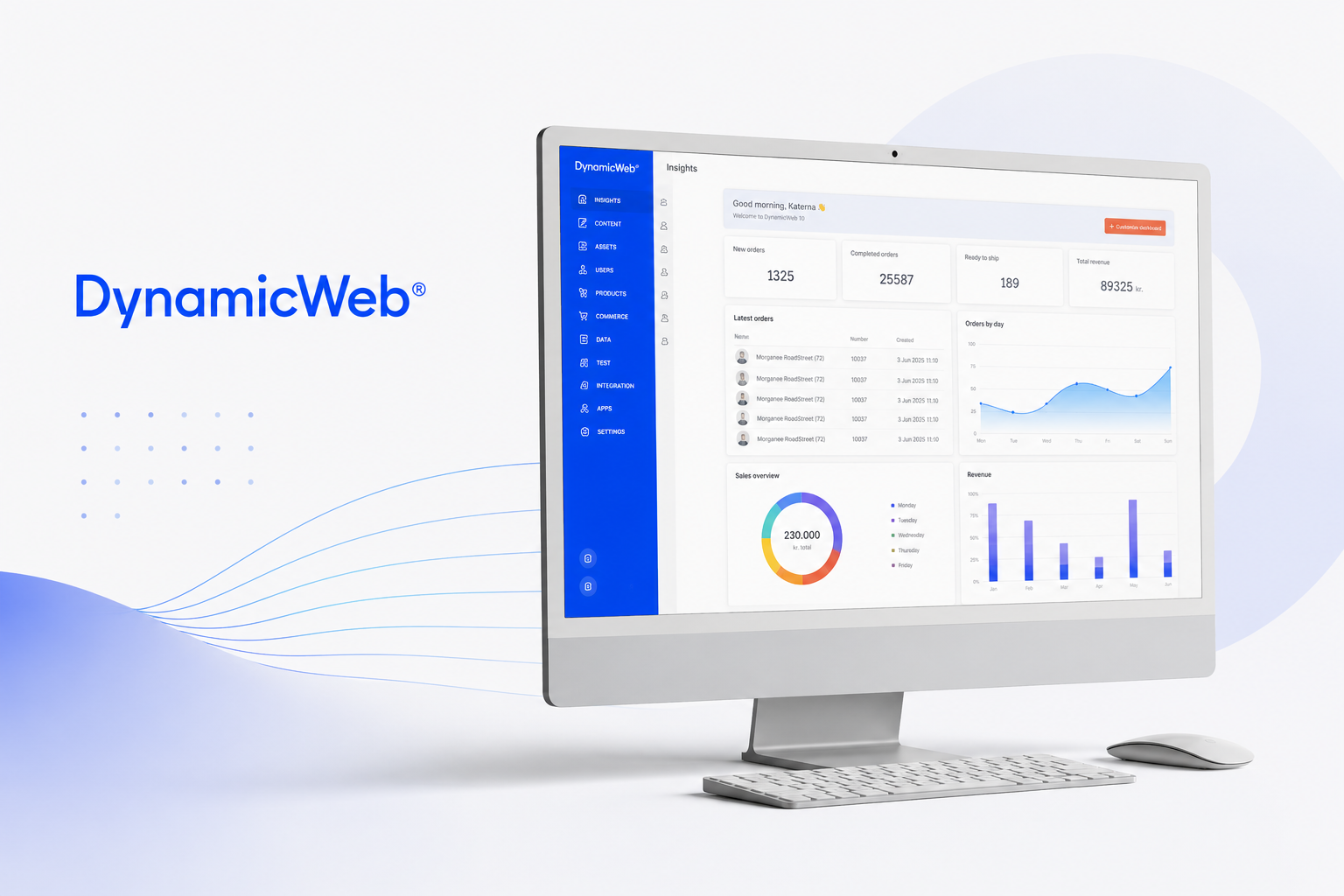 DynamicWeb interface preview