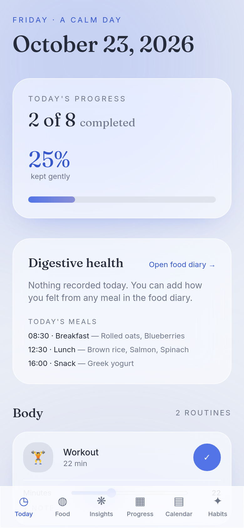 Dailywell mobile design 1